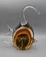 Murano Tropical Fish Hand Blown ART GLASS 9 Sommerso Amber Aventurine