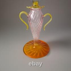 Murano Venetian Style Tulip Wine Glass Goblet 10 Hand Blown