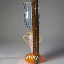 Murano Venetian Style Tulip Wine Glass Goblet 10 Hand Blown