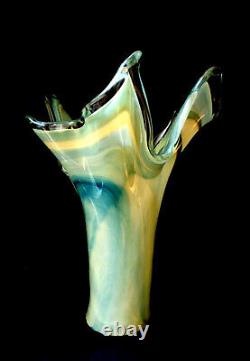 Murano Vetro Eseguito Secondo La Tecnica Dei Maestri Di Art Glass Vase Italy