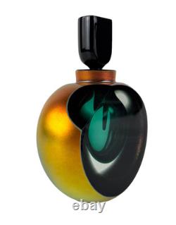 Murano Vintage 141/250 Hand Blown Art Glass Perfume Bottle EMPTY Colorful Auth