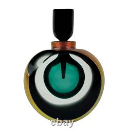 Murano Vintage 141/250 Hand Blown Art Glass Perfume Bottle EMPTY Colorful Auth