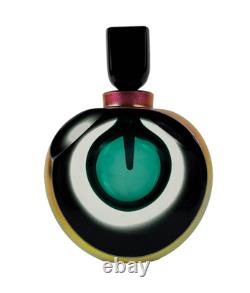 Murano Vintage 141/250 Hand Blown Art Glass Perfume Bottle EMPTY Colorful Auth