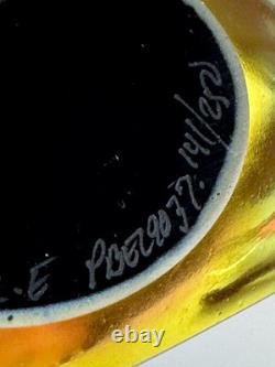 Murano Vintage 141/250 Hand Blown Art Glass Perfume Bottle EMPTY Colorful Auth