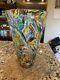Murano Vintage Confetti Art Glass Vase Multicolored