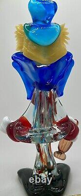 Murano Vintage Hand Blown Glass Clown 12+