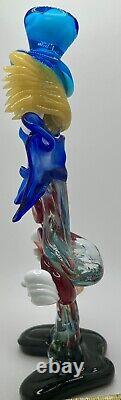 Murano Vintage Hand Blown Glass Clown 12+