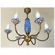 Murano art glass Chandelier Vintage hand blown glass