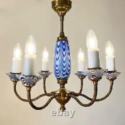 Murano art glass Chandelier Vintage hand blown glass