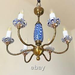 Murano art glass Chandelier Vintage hand blown glass