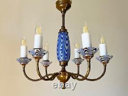 Murano art glass Chandelier Vintage hand blown glass