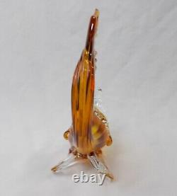 Murano art studio large Hand blown glass large fish sculpture Venice Italy