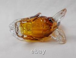 Murano art studio large Hand blown glass large fish sculpture Venice Italy