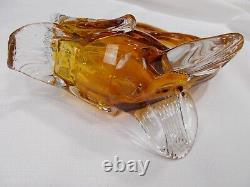 Murano art studio large Hand blown glass large fish sculpture Venice Italy