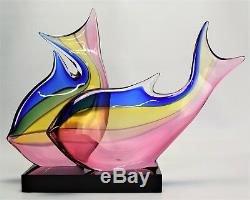 Murano glass Sculpture Signed Archimede Seguso Fish