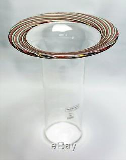 Murano glass Vase Italy Effetre International Signed by Lino Tagliapietra