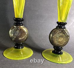 Murano2 CARLO MORETTI HAND BLOWN VENITIAN GLASS CHAMPAGNE STEM/FLUTENew -1