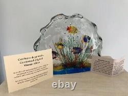 NEW Murano Art Glass Fish Aquarium Glass Sculpture 1950s Barbini Cenedese Style