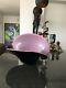 NR! Formia Murano Large Handblown Art Glass Shell Bowl Vase Black Pink Italy