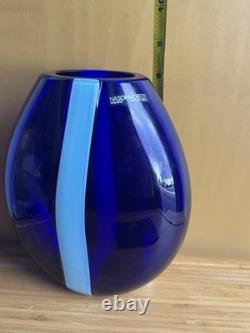 NasonMoretti Vaso Diritto Blue Celeste Vase, Murano, Contemporary