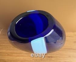 NasonMoretti Vaso Diritto Blue Celeste Vase, Murano, Contemporary