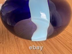 NasonMoretti Vaso Diritto Blue Celeste Vase, Murano, Contemporary