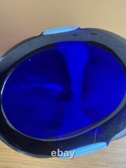 NasonMoretti Vaso Diritto Blue Celeste Vase, Murano, Contemporary