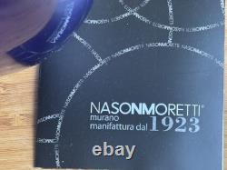 NasonMoretti Vaso Diritto Blue Celeste Vase, Murano, Contemporary