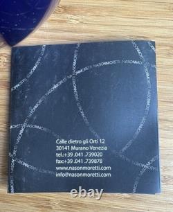 NasonMoretti Vaso Diritto Blue Celeste Vase, Murano, Contemporary