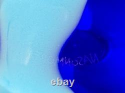 NasonMoretti Vaso Diritto Blue Celeste Vase, Murano, Contemporary