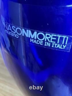 NasonMoretti Vaso Diritto Blue Celeste Vase, Murano, Contemporary