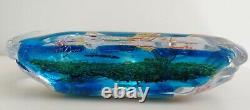 New Murano Glass Aquarium 6 Fish Amazing colors Made in Italy Authentic withcert