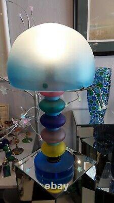 New Vintage Cenedese Signed MCM Mushroom Murano Lamp
