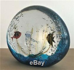 Oggetti By Artisan Elio Raffaeli Sea Life Aquarium Blown Art Glass Sculpture