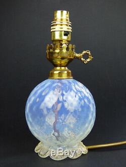 Opalescent glass lamp base with gold leaf girasol balaton Murano Italy Salviati