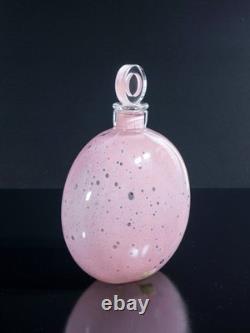 Pair Bottle Vase Design Alfredo Barbini Hand Blown Murano Glass 1970S