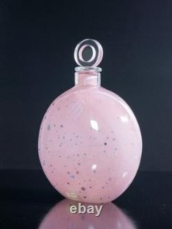 Pair Bottle Vase Design Alfredo Barbini Hand Blown Murano Glass 1970S