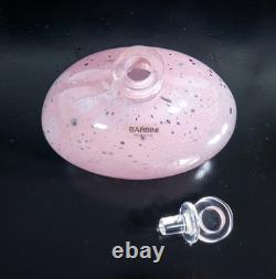 Pair Bottle Vase Design Alfredo Barbini Hand Blown Murano Glass 1970S