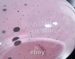 Pair Bottle Vase Design Alfredo Barbini Hand Blown Murano Glass 1970S