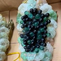 Pair Murano Wall Sconces Grapes Design Italian Hand Blown Art Glass