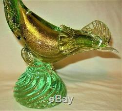 Pair of Murano Italy Art Glass Bird Figurines