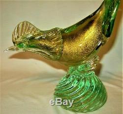 Pair of Murano Italy Art Glass Bird Figurines