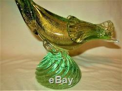 Pair of Murano Italy Art Glass Bird Figurines