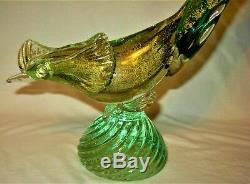 Pair of Murano Italy Art Glass Bird Figurines