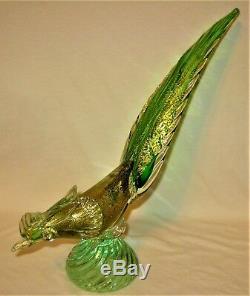 Pair of Murano Italy Art Glass Bird Figurines