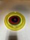 RARE Lino Tagliapietra Murano Saturno Hand Blown Glass Bowl Yellow Red Blue