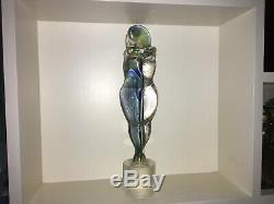 Rare 12 TAGLIAPIETRA lovers figurine CHALCEDONY GLASS MURANO SIGNED collector