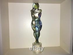 Rare 12 TAGLIAPIETRA lovers figurine CHALCEDONY GLASS MURANO SIGNED collector