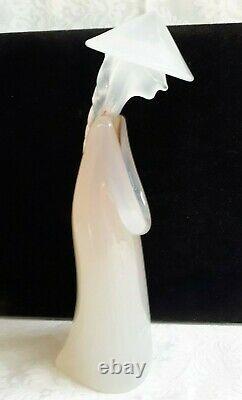 Rare Archimede Seguso Alabastro Chinaman Figurine 30 cm Tall original sicker