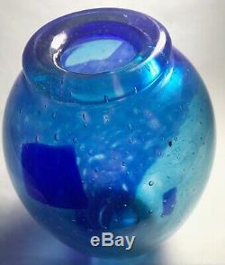 Rare Dino Martens Murano Art Glass Vase withInternal Decoration Vintage Italian